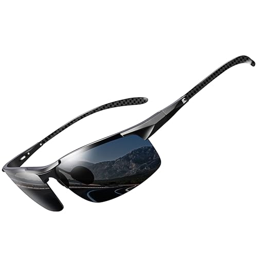 BIRCEN Polarized Carbon-Fiber Sunglasses for Men: Ultralight UV Protection Sun Glasses for Outdoor Sports Fishing Golf Driving