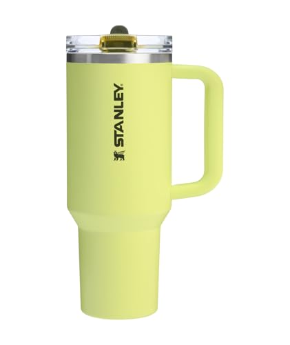 STANLEY Quencher ProTour Flip Straw Tumbler with Leakproof Lid 40 oz | Built-In Straw and Handle | Cup Holder Compatible for Travel | Insulated Stainless Steel Cup | BPA-Free | Prickly Pear