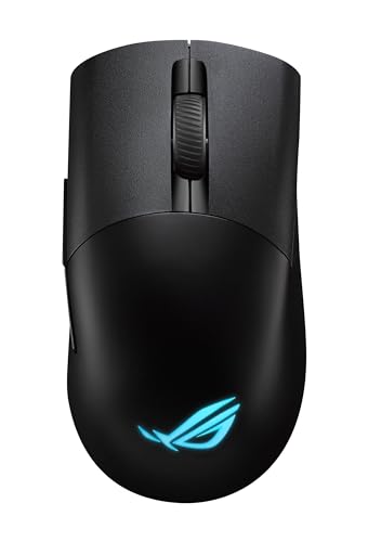 ASUS ROG Keris Wireless Aimpoint Gaming Mouse – Right-Handed Ergonomic, 75g, Tri-Mode Connectivity, 42K DPI, up to 119Hr Battery, PC/Mac Support - Black