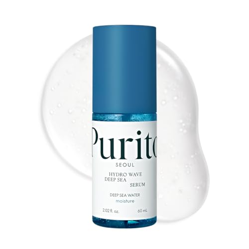 PURITO Deep Sea Serum | Deep Sea Water 66% + Marine Complex + Snow Mushirooms | Facial Serum | for Hydration, Skin Plumping | Lightweight & Non-Greasy Texture | Korean skincare, 60mL 2.02 fl.oz