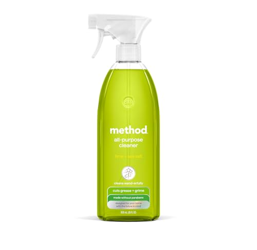 Method All-Purpose Cleaner Spray, Lime + Sea Salt, Perfect for Most Counters, Tiles, Stone, and More, 28 oz Spray Bottles, (Pack of 1)
