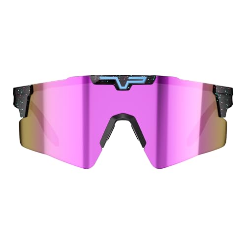 KAPVOE Polarized Sunglasses for Men Women, UV400 Shield Style Sunglasses, Lightweight TR90 Frame, Adjustable Temples for Driving Beach Travel