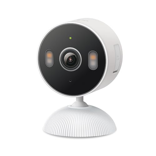 Tapo 2K Indoor/Outdoor Wired Security Camera - Works as a Baby Monitor & Pet Camera, Person/Motion/Baby Cry Detection, 2-Way Audio, Siren, Subscription-Free Local Storage or Optional Cloud, C113
