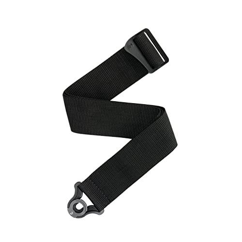 Planet Waves D'Addario Auto Lock Guitar Strap - Acoustic & Electric Accessories - Easy to Use Locking Straps - Uses Existing Buttons - Polypro - Black