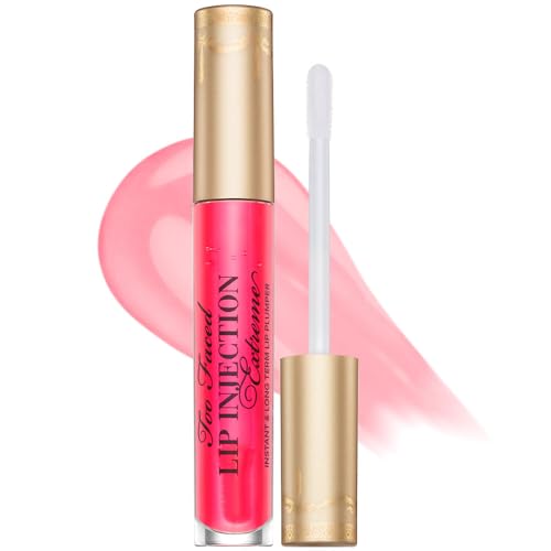 Too Faced Lip Injection Extreme Lip Plumper Gloss | Hydrating, Glossy, & Helps Volume Appear Fuller Over Time, 0.14 Fl Oz, Pink Punch