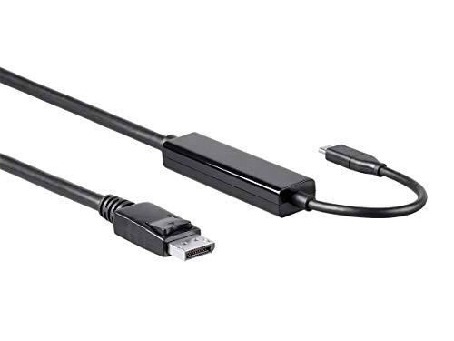 Monoprice USB 3.1 Type-C to DisplayPort Cable - Active, 5Gbps, Up to 4K@60Hz, 10 Feet, Black