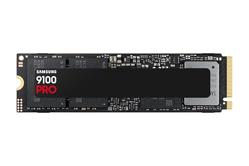 Samsung SSD 9100 PRO 2TB, PCIe 5.0x4 M.2 2280, Seq. Read Speeds Up to 14,700MB/s, Best for AI Computing, Gaming and Heavy Duty Workstations (MZ VAP2T0B/AM)