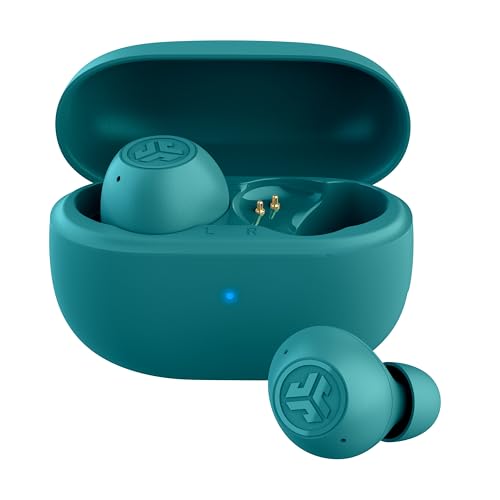 JLab Go Pop ANC True Wireless Earbuds & Charging Case, Teal, Active Noise Cancelling, 10mm Drivers, Dual Connect, Customize Your Sound with App, Be Aware Mode, Compact Fit, MEMS Microphone