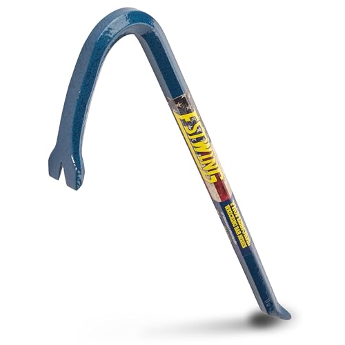 ESTWING Gooseneck Wrecking Bar - 5/8" x 18" USA Made Pry Bar with Angled Chisel End & Forged Steel Construction - EWB-18