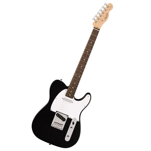 Fender Squier Debut Series Telecaster Electric Guitar, Beginner Guitar, 2-Year Warranty, Includes Free Lessons, Black with Satin Urethane Finish