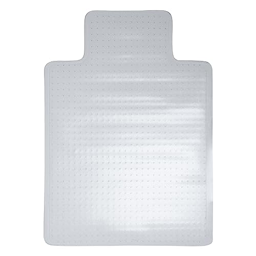 Romig Clear Carpet Office Chair Mat (36×48″) – Anti-Slip Gripper Surface with Lip, Durable 2.2 mm Desk Chair Floor Protector