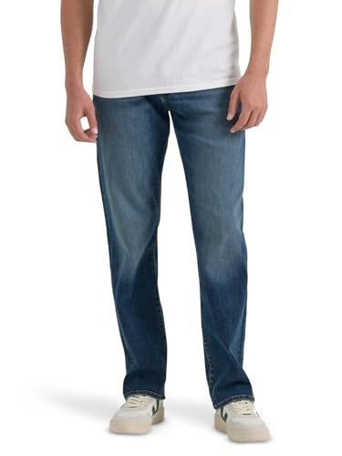 Lee Men's Extreme Motion Relaxed Straight Jean Warrior 32W x 34L