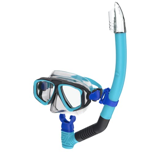 Speedo Unisex-Child Swim Snorkel Dive Mask Anti-Fog with Nose Cover Adventure Series