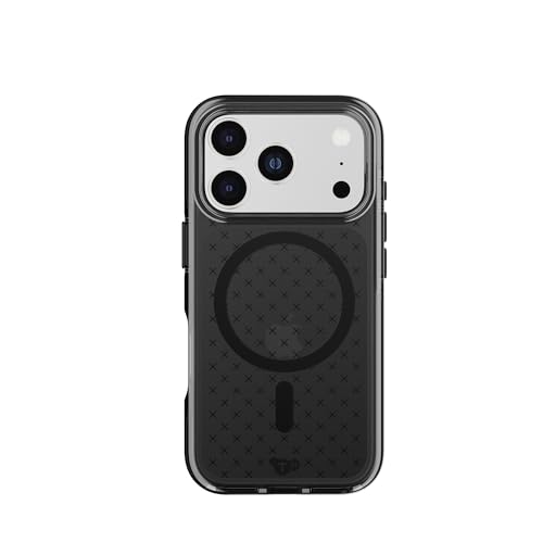 Tech21 EvoCheck Case for iPhone 17 Pro – Smokey/Black | Slim Protective Case | Impact Protection | MagSafe Compatible