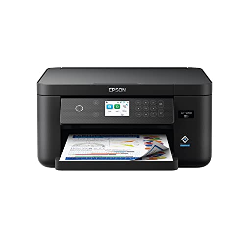 Epson Expression Home XP-5200 Wireless All-in-One Printer - Scan, Copy, Auto 2-Sided Printing - Borderless Photos - 150-Sheet Tray - 2.4" Display - Blac