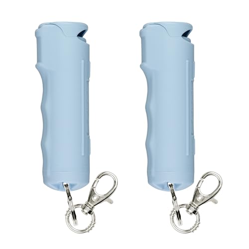 Sabre Pepper Gel - Fast Flip Top, Snap-Clip Keychain, Easy to Use & Carry, Maximum Police Strength OC Spray with UV Dye for Self Defense, 10 Second Spray Time, Finger Grip for Faster Aim, 0.54 fl oz