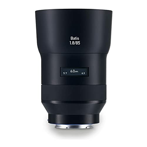 ZEISS Batis 85mm f/1.8 Lens for Sony E Mount Mirrorless Cameras, Black