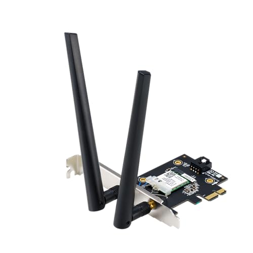 ASUS BE6500 Tri Band PCI-E WiFi 7 (802.11be). Bluetooth 5.4, WPA3 Network Security, OFDMA and MU-MIMO, MLO, Win 11 only, TAA Compliant