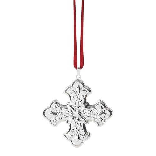 Reed and Barton 897700 2025 Annual Christmas Cross Sterling Silver Ornament, 55th Edition, Christmas, Holiday Decorations