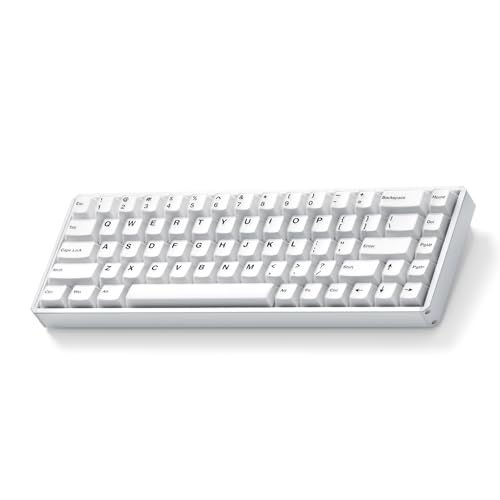 Akko MOD68 8k Rapid Trigger Aluminum Gaming Keyboard Misty White Wired HE Keyboard, AstroAim Switch