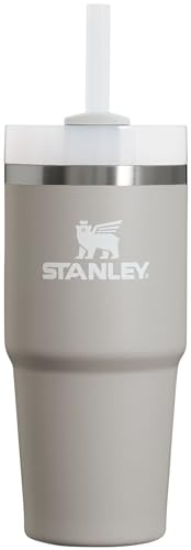 Stanley Quencher H2.0 Tumbler with Straw 14 oz | Flowstate 3-Position Lid | Cup Holder Compatible for Travel | Insulated Stainless Steel Cup | BPA-Free | Ash