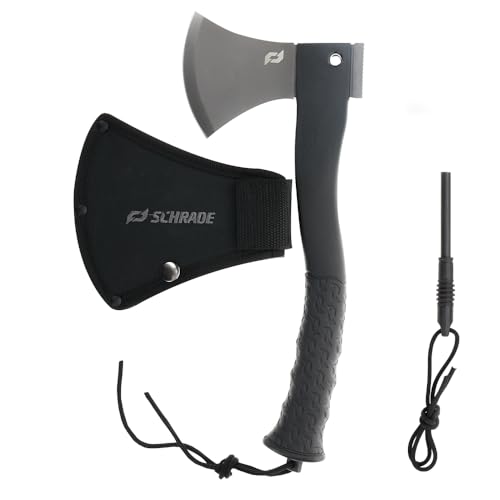 Schrade Delta Class Bedrock Axe with 3Cr13 Stainless Steel for Outdoor Survival