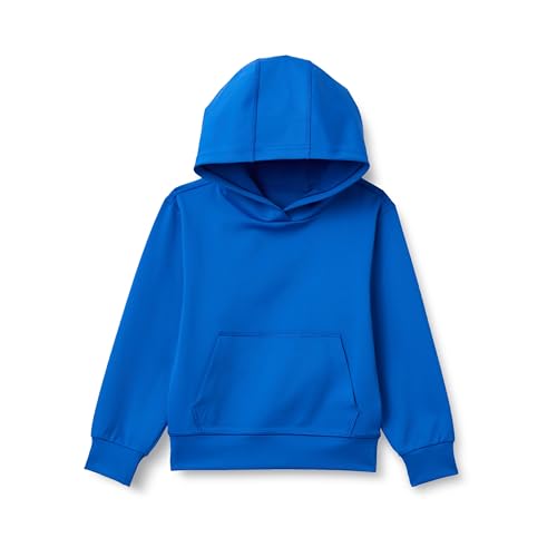 Amazon Essentials Boys' Active Performance Stretch Knit Hoodie Sweatshirt, Blue, Small