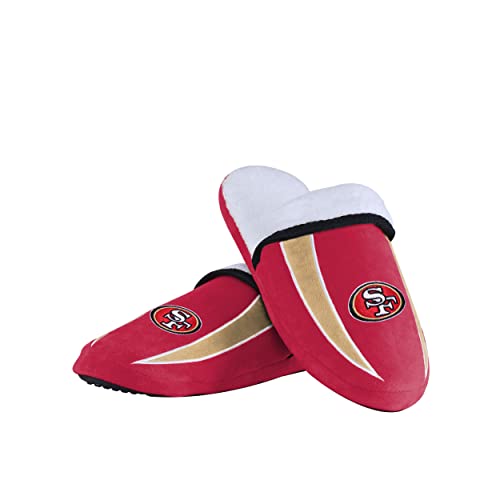 FOCO San Francisco 49ers NFL Mens Sherpa Slide Slippers - M