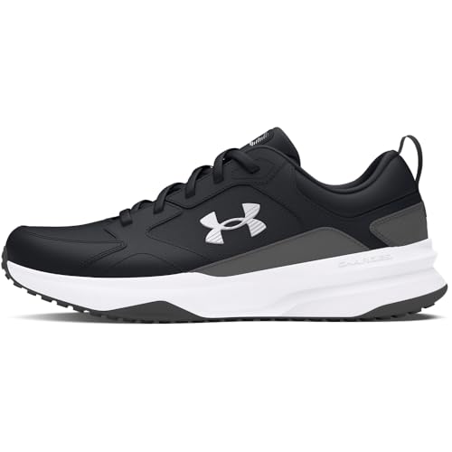 Under Armour Men's Charged Edge, (003) Black/Castlerock/White, 10, US