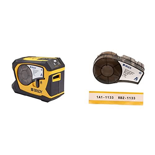 Brady M211 Portable Bluetooth Label Printer + Authentic Self-Laminating Wire Wrap Tape