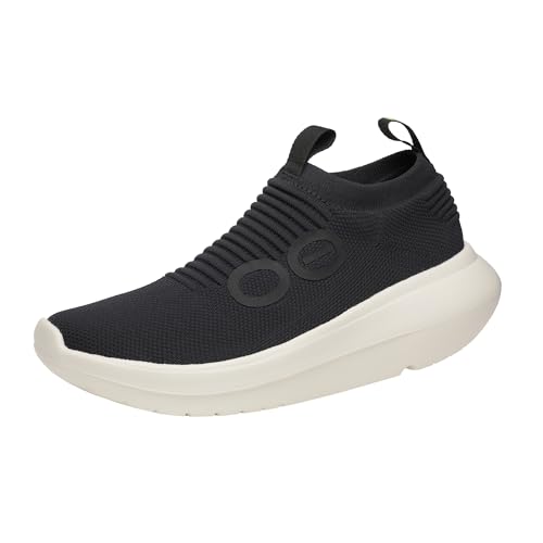 OOFOS OOmy Zen Recovery Shoe, Chalk Black - Men’s Size 10