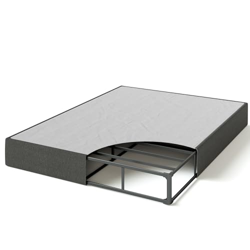 Zinus 9 Inch WonderBox(TM) Smart Box Spring, Quick Assembly Mattress Foundation, Durable Metal Frame, King, Grey