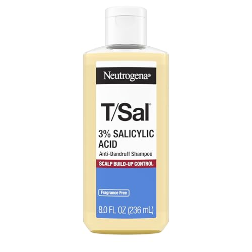 Neutrogena T/Sal 3% Salicylic Acid Anti-Dandruff Shampoo, Controls Scalp Build-Up & Relieves Itching & Flaking from Dandruff, Scalp Psoriasis & Seborrheic Dermatitis, 8 fl. oz