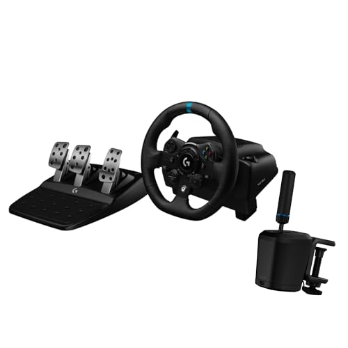 Logitech G923 Racing Wheel and Pedals + RS Shifter & Handbrake Bundle - Xbox X|S/Xbox One/PC