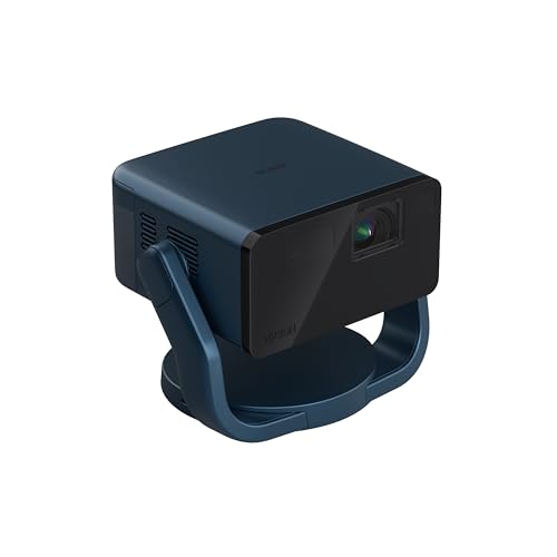 Epson EpiqVision Mini EF22 Portable Smart Laser Projector, Bright 1,000 Lumens, FHD 1080p HDR, 3-Chip 3LCD, Google TV, Netflix, Swivel Stand, Stereo Speakers, Home Theater - Stone Blue (Renewed)
