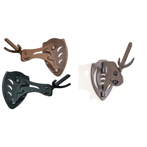 Skull Hooker Little Hooker European Trophy Mount - Perfect Kit for Hanging and Mounting Taxidermy Deer Antlers and Other Skulls for Display – Robust Brown & Mini Hooker Skull Hanger