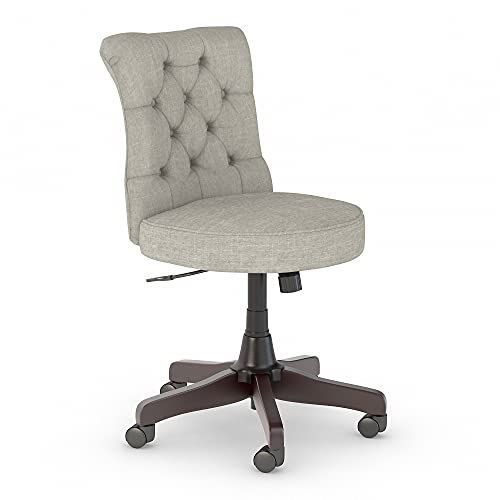 Bush Furniture Key West Mid Back Tufted Office Chair in Brown Fabric