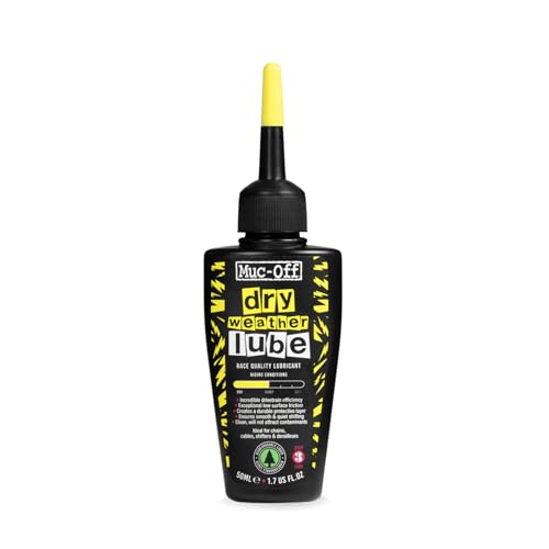 Muc-Off Dry Chain Lube, 50 Milliliters - Biodegradable Bike Chain Lubricant, Suitable for All Types of Bike - Formulated for Dry Weather Conditions