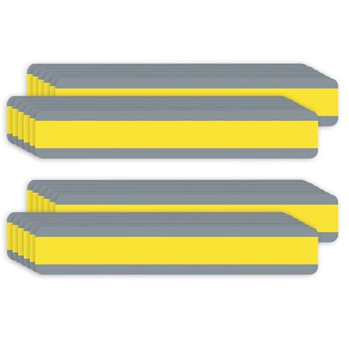Ashley Productions Double Wide Sentence Strip Reading Guide, 1-1/4" x 7-1/4", Yellow, 12 Per Pack, 2 Packs