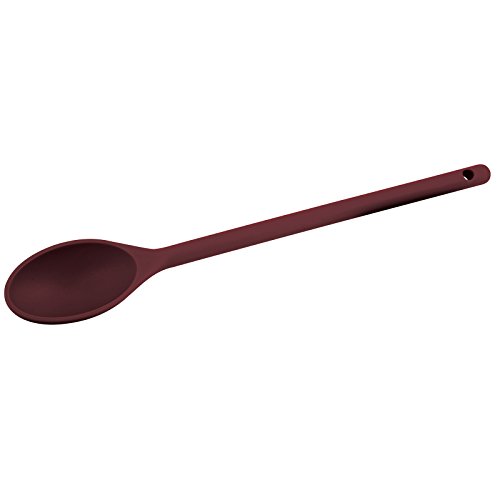 Winco 15" High-Heat Nylon Cooking Spoon For Temperatures up to 400°F, Red