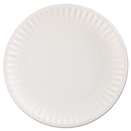 AJM AJMPP9GRA Green Label Paper Plates, Microwavable, 9" Diameter (Pack of 100)