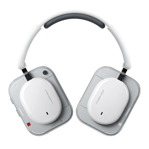 Nothing Headphone (a) 2026 New, Adaptive Active Noise Cancelling Headphones, Wireless Over Ear Bluetooth 5.4 ANC Headset with LDAC Hi-Res, 5 HD Mics Ultra Bass via APP, 135 Hours Playtime, White