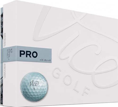 Vice Pro Golf Balls, Pro Ice Blue (One Dozen)
