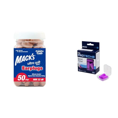 Mack's Ultra Soft Foam Earplugs & Flents Foam Ear Plugs