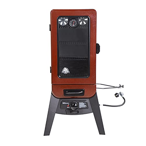 Pit Boss 3-Series Gas Vertical Smoker, Red Hammertone - 10773