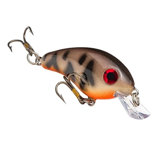 Strike King (HCBPM-515) Bitsy Pond Minnow Crankbait Fishing Lure, 515 - Crawfish, 3/32 oz, Irresistible to Fish