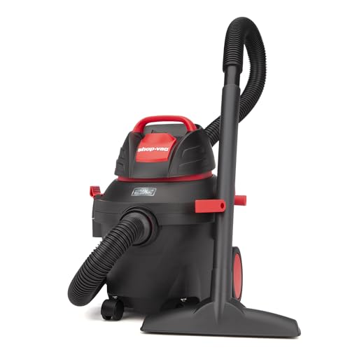 Shop-Vac 4 Gallon 5.5 HP Wet/Dry Vacuum with SVX2 Motor, 1.5" Lock-On Hose, 20 Ft Power Cord, Blower Port, Floor & Utility Nozzles, Filters, Ideal for Garage, Shop & Workshop Use