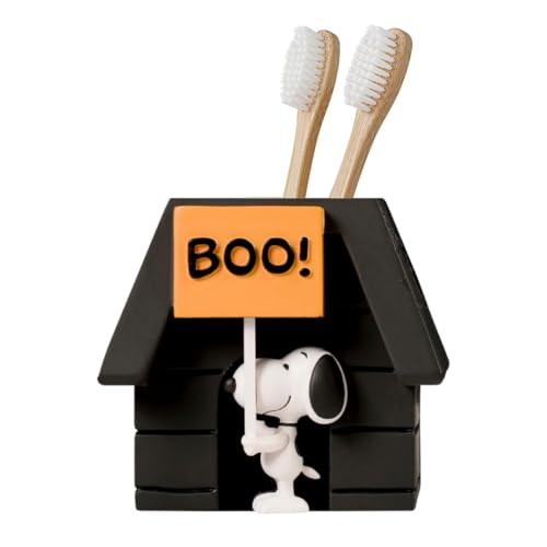 Peanuts Snoopy Halloween Toothbrush Holder - Makeup Brushes/Pens Tumbler, (Official Peanuts Product) by Franco Collectibles