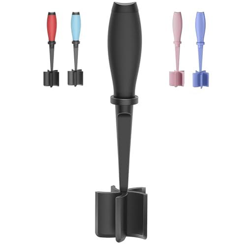 Meat Chopper, 5 Curve Blades Ground Beef Masher, Heat Resistant Meat Masher Tool for Hamburger Meat, Ground Beef, Turkey and More, Nylon Hamburger Chopper Utensil Non-scratch Utensils