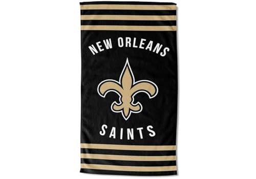 Northwest NFL New Orleans Saints Unisex-Adult Beach Towel, 30" x 60", Stripes